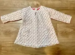 プチバトー　チェリー柄 ベビー用ワンピース