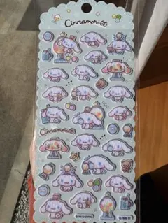 シナモロール　フェルトシール　サンリオ　海外限定　正規品　ふわふわシール