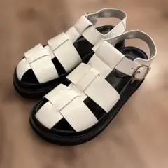 MOHI /モヒ】ゼブラ厚底サンダル 24cm - メルカリ