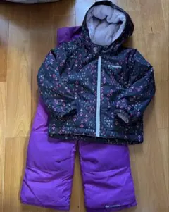 Columbia 子ども用 スキーウェア 黒/紫　3T