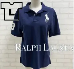 ★美品★ Ralph Lauren ビッグポニー ネイビー ポロシャツ L