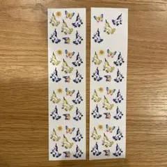ユニコーンと蝶のシール　2シートセット