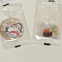 【2個セット】 モフサンド くら寿司 缶バッジ アクリルステッカー