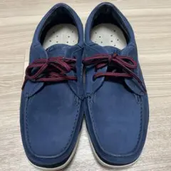 Clarks クラークス　ネイビー カジュアルシューズ　美品　27