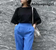 美品　AGbyaquagirl　異素材ドッキング ボリュームプルオーバートップスのサムネイル