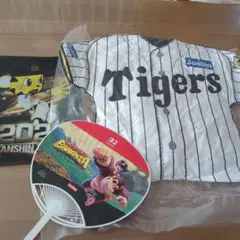 Tigers 2025年記念グッズ クッション、クリアファイル他