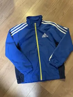 X様専用☆中古adidas ジップアップ上着青 130 フードなし☆