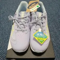 Asics スニーカー 3E相当 幅広ゆったり ライトパープル　24、5cmのサムネイル