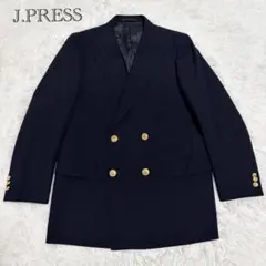 【美品】　J.PRESS ジェイプレス　紺ブレ　テーラードジャケット　ダブル