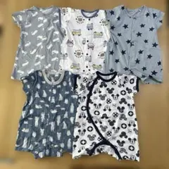 ベビー服　ロンパース・カバーオール 5点セット　70cm