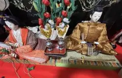 最高級　京雛 平安一甫作 雛人形 親王飾り　親台　付属品あり　送料込み　セット