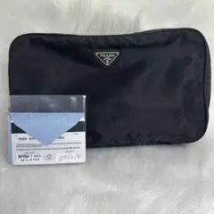 PRADA プラダ　ブラックナイロンポーチ