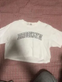 BROOKLYN プリント クロップドTシャツ Mサイズ