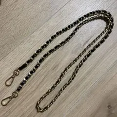 ショルダーストラップ ブラック ゴールド