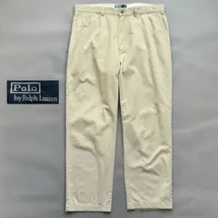 90s POLO ポロラルフローレン ポロチノ ベージュ ヴィンテージ 古着