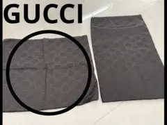 GUCCI布袋2枚GGGロゴ茶サイズ37×30と25×40