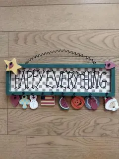 HAPPY EVERYTHING 木製 ウォールデコレーション