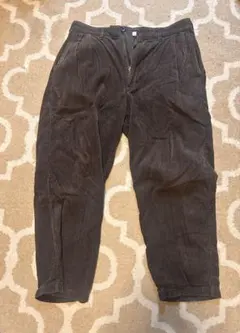 BACK NUMBER コーデュロイ ワークパンツ ダークブラウン