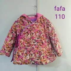 fafa 花柄フリースジャケット 110
