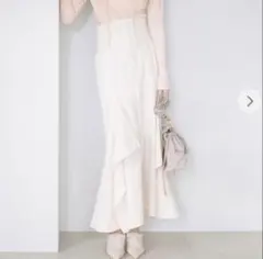 COCODEAL ココディール ニットコルセットアシメティアードスカート 1