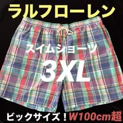 z453 新品ラルフローレン海水パンツ特大サイズ(3XL)スイムショーツ・ポロ