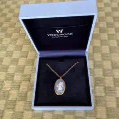 WEDGWOOD ジャスパーオーバルペンダント ネックレス