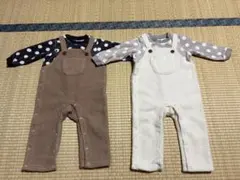 kid's zoo ボアロンパース　2点セット