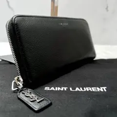 ◇美品◇サンローラン　長財布　グレインレザー　ブラック　カサンドラロゴ