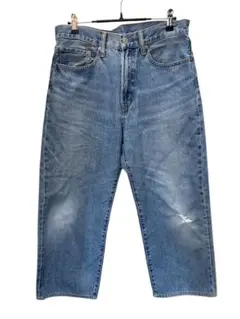 GU ジーユー レギュラージーンズ 訳あり　裾直し　クロップド丈 メンズ M