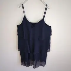 a363 OTTO collection【L】フレアキャミソール　シアートップスのサムネイル