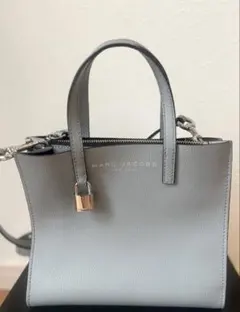 MARC JACOBSストラップ付2Way レザーバケットバッグ ネイビー - メルカリ