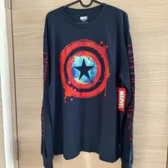 MARVEL キャプテン・アメリカ 長袖カットソー L