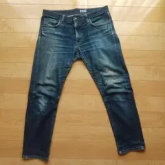 UNIQLO セルビッジ ストレッチ スリムフィットジーンズ 濃紺　35インチ