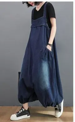 大きいサイズ レディース デニム　サロペット　パンツ　オーバーオール　 新品