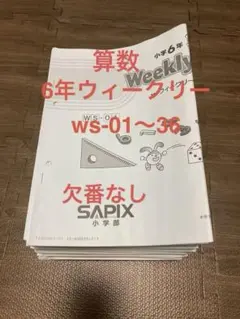 【小6】SAPIXウィークリーサピックス算数全セット 2026年最新】ウィークリーサピックス 算数の人気アイテム - メルカリ