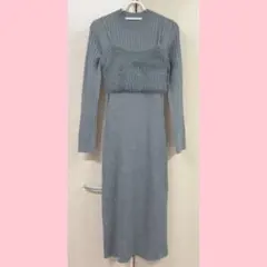 ‪✿ 2ピースビスチェセットワンピース GU