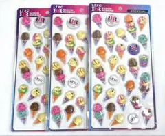 31 サーティーワン ラブトキシック コラボ　ぷっくりシール　3枚のサムネイル