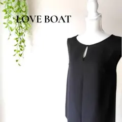 ラブボート LOVE BOAT シフォンノースリーブチュニック ブラック 黒のサムネイル