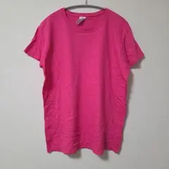 ギルダン Tシャツ クルーネック 半袖 無地 L ピンク お出かけ 夏のサムネイル