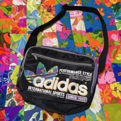 レトロ　adidas ショルダーバッグ ブラック