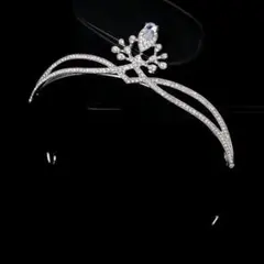 クリスタル ティアラ ウェディング アクセサリー 結婚式 クラウン 前撮り k
