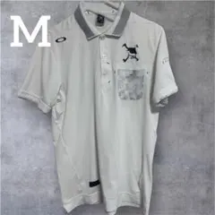 オークリー OAKLEY ゴルフウェア ポロシャツ スカル 《Mサイズ》