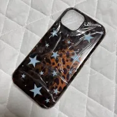 iPhone15 豹柄×星スマホケース 新品