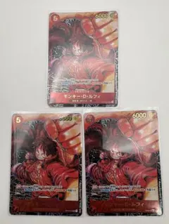 ワンピースカード モンキー・D・ルフィ SR パラレル 4枚 ST01-012