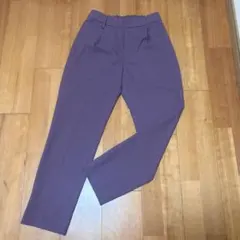 BEAUTY&YOUTH ビューティーアンドユースパープル テーパードパンツ S