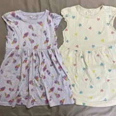 半袖ワンピース 110cm 2枚セット