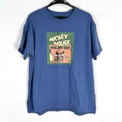 【Disney】ディズニー ブルー 半袖 Tシャツ レディース Mサイズ