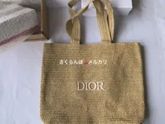 ディオール　ノベルティ　ストロー　トートバッグ　Dior