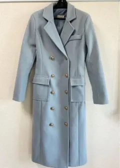 春　ダバガール　ブルーチェスターコート　ロングコート