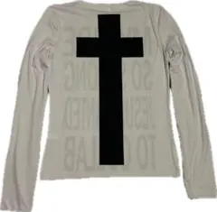 格安 y2k Opium 十字架 Cross design long Tシャツ